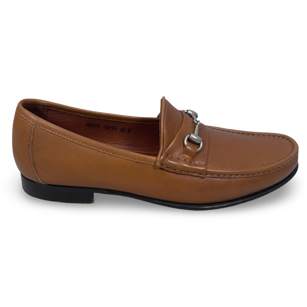 Allen Edmonds Verona II Mens 10 D Walnut Brown Leather Italian Bit Loafers 40005